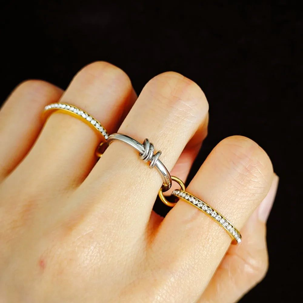 Three Piece Stack Rings Set